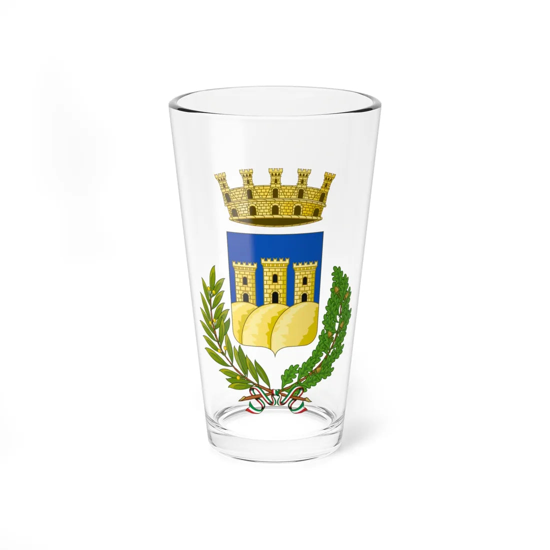 Ostuni-Stemma (Italy) (Coat of Arms) Pint Glass 16oz 16oz - Go Mug Yourself