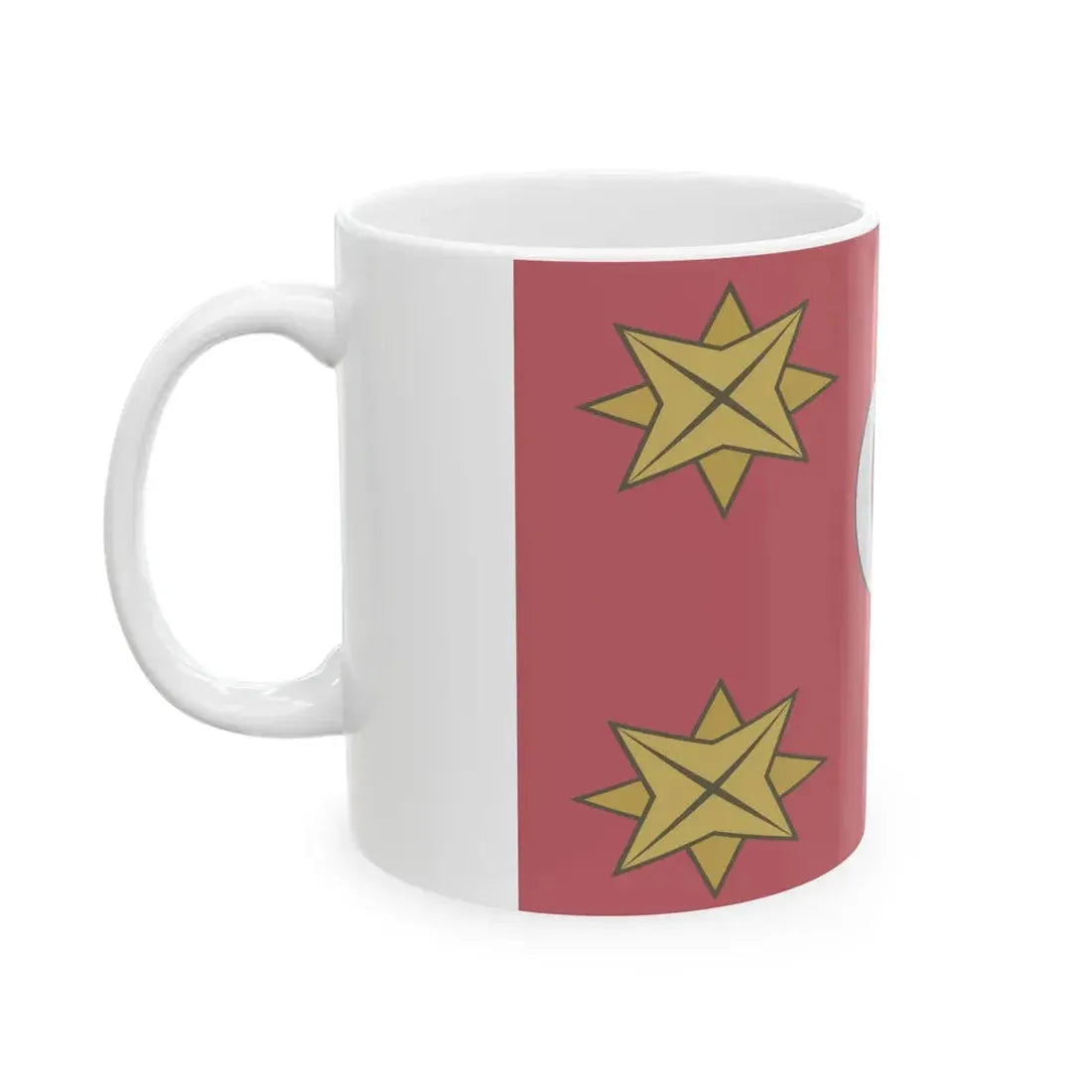 Ottoman army banner as rendered by Hochenleitter 1788 (Oman) White Coffee Mug - Go Mug Yourself