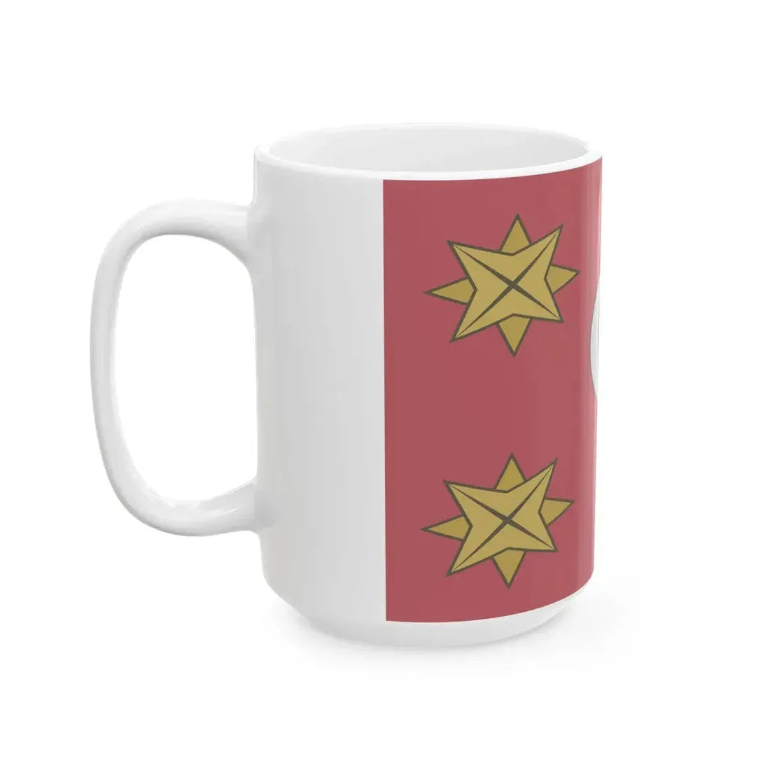 Ottoman army banner as rendered by Hochenleitter 1788 (Oman) White Coffee Mug - Go Mug Yourself