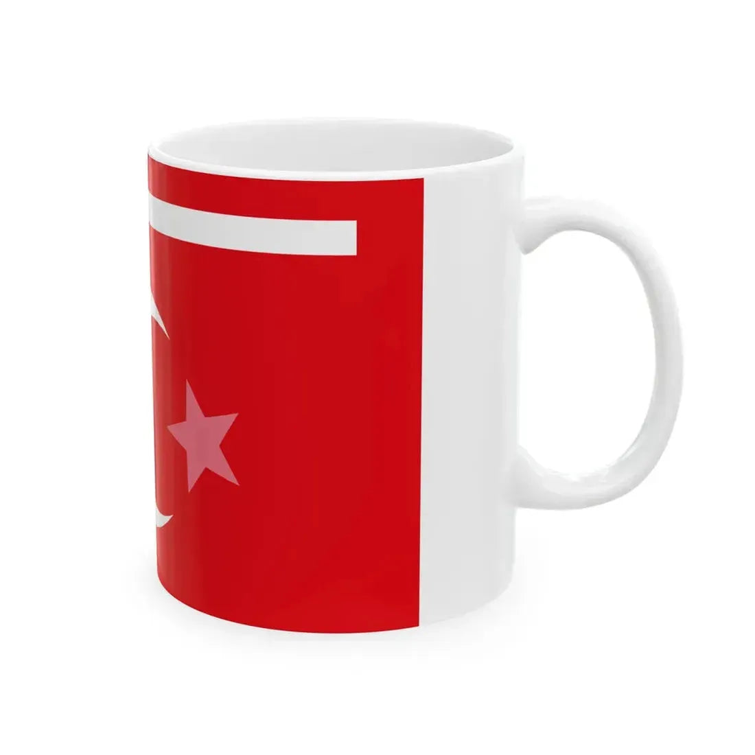 Ottoman War Flag from the Balkan Wars (Oman) White Coffee Mug - Go Mug Yourself
