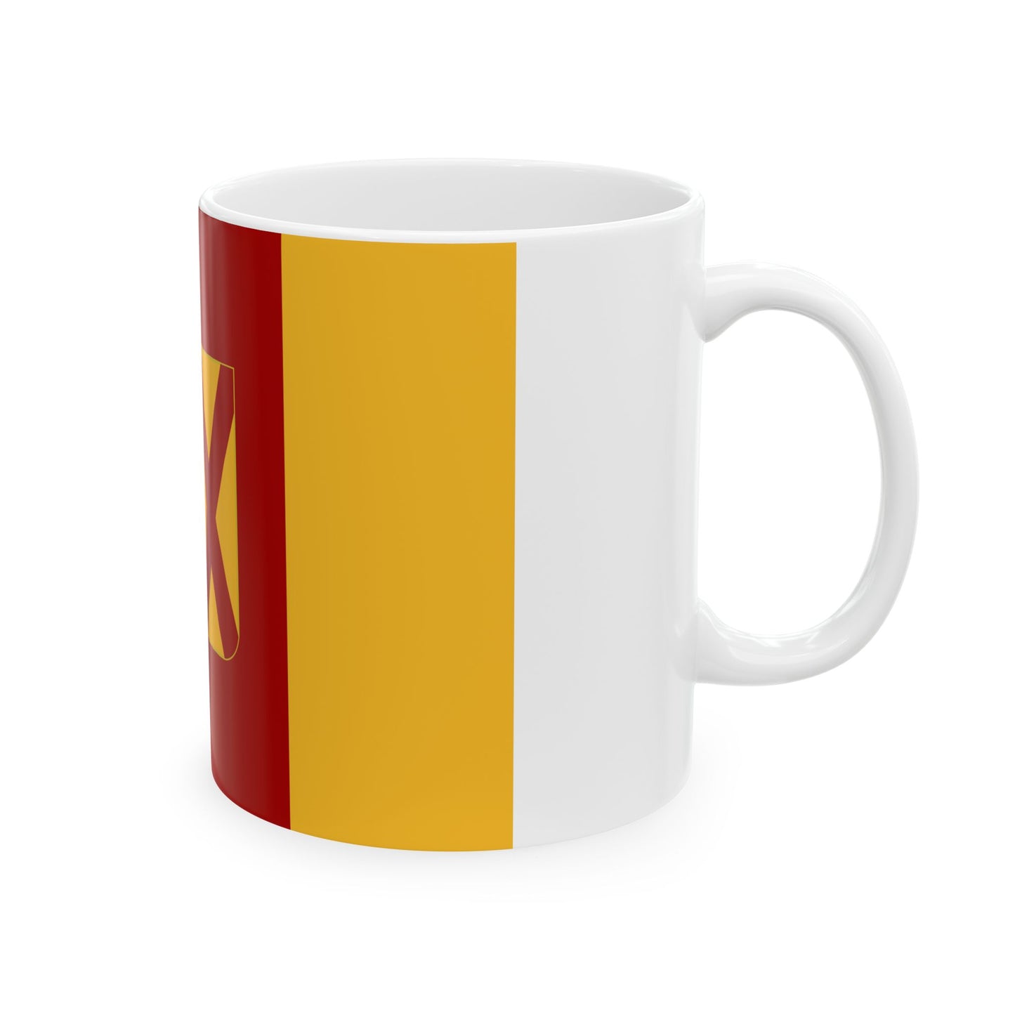 Oud-Heverlee vlag (Belgium) White Coffee Mug-Go Mug Yourself
