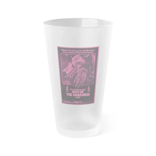 OUT OF THE DARKNESS 1985 Movie Poster - Frosted Pint Glass 16oz 16oz Frosted - Go Mug Yourself