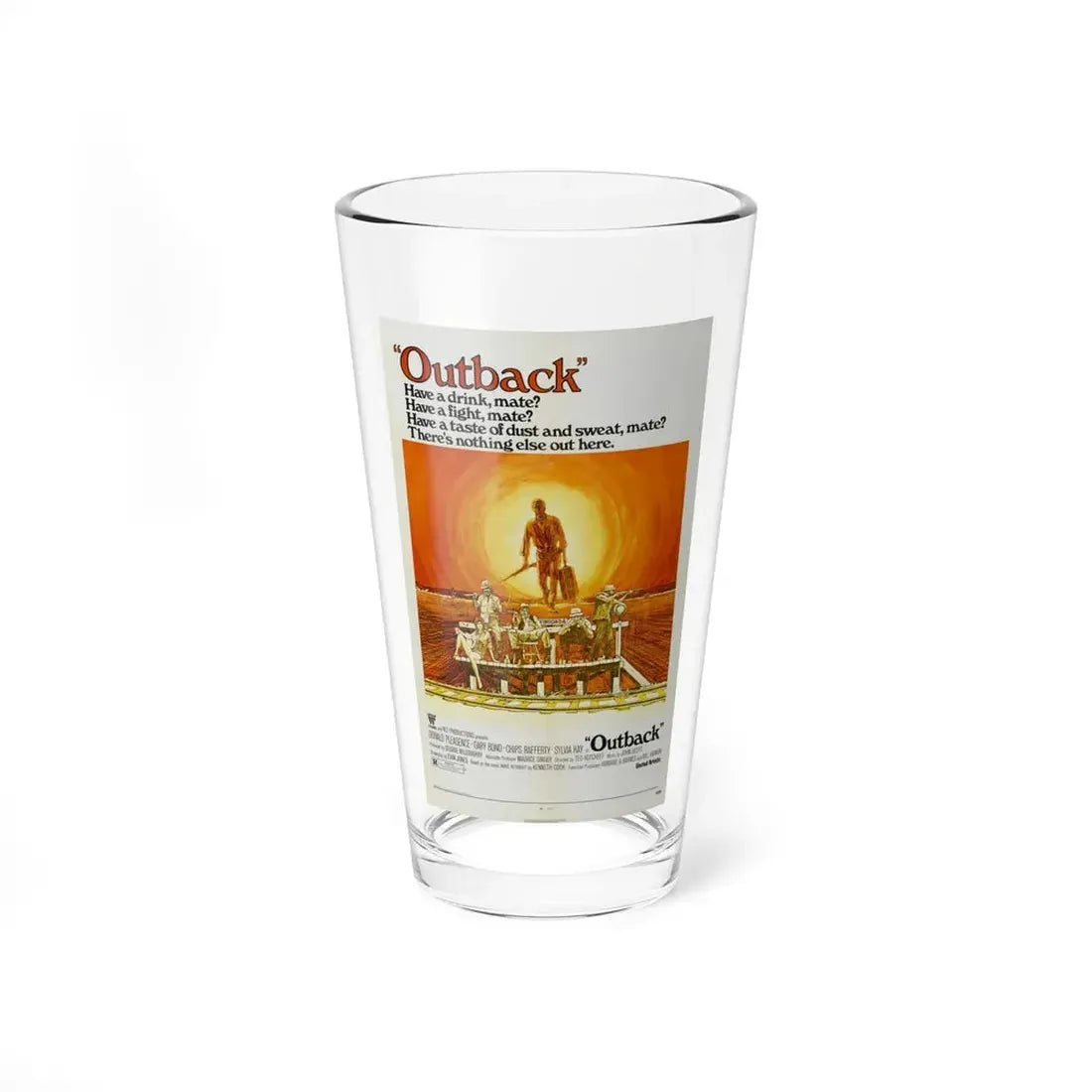 OUTBACK (WAKE IN FRIGHT) 1971 Movie Poster - Pint Glass 16oz 16oz - Go Mug Yourself