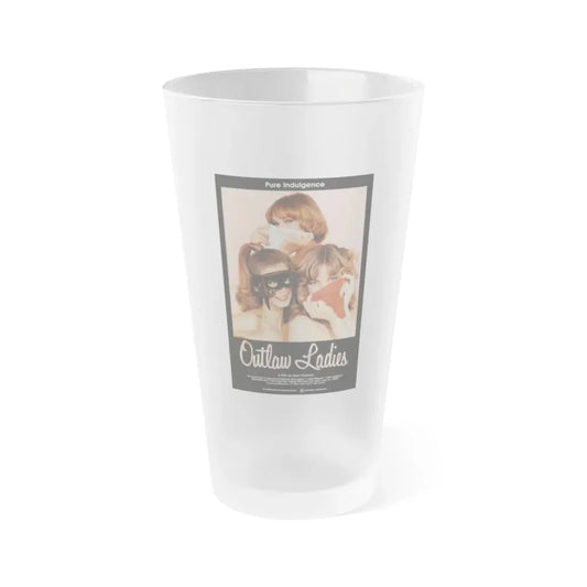 OUTLAW LADIES 1981 Movie Poster - Frosted Pint Glass 16oz 16oz Frosted - Go Mug Yourself