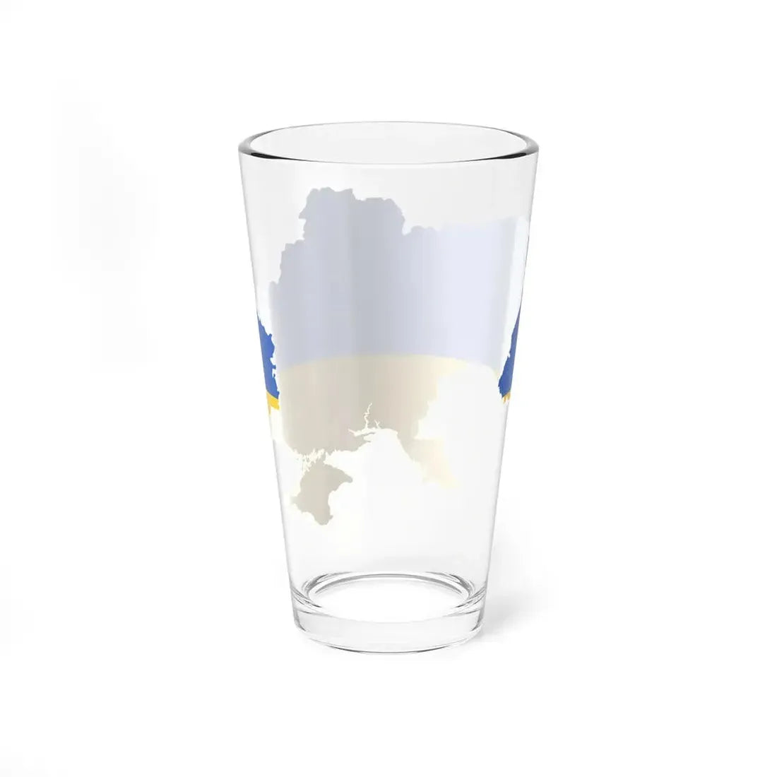 Outline of Ukraine (Ukraine) Pint Glass 16oz - Go Mug Yourself