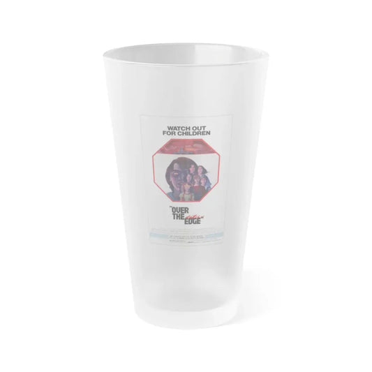 OVER THE EDGE 1979 Movie Poster - Frosted Pint Glass 16oz 16oz Frosted - Go Mug Yourself