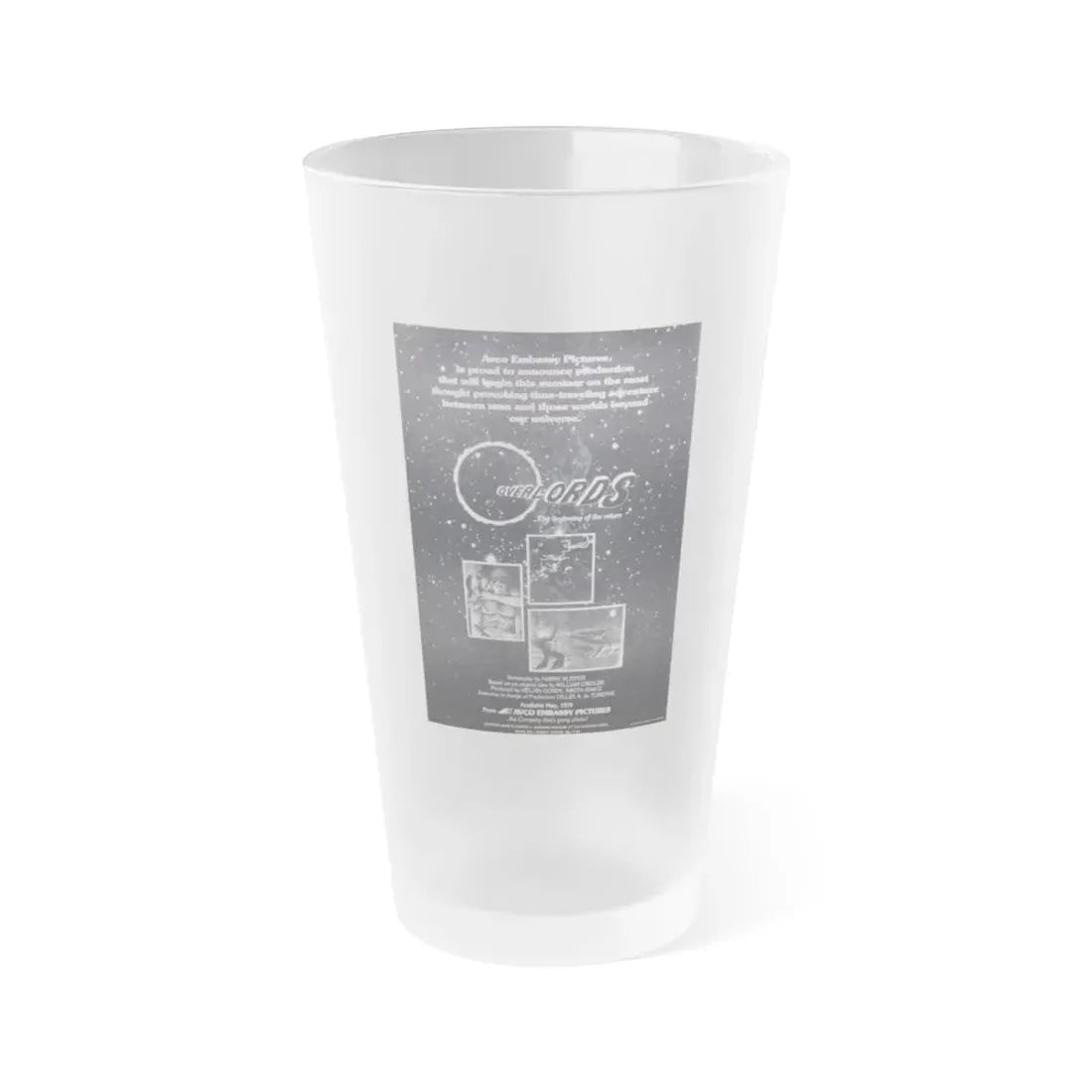 OVERLORDS 1979 Movie Poster - Frosted Pint Glass 16oz 16oz Frosted - Go Mug Yourself