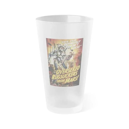 OVERSEXED RUGSUCKERS FROM MARS 1989 Movie Poster - Frosted Pint Glass 16oz 16oz Frosted - Go Mug Yourself