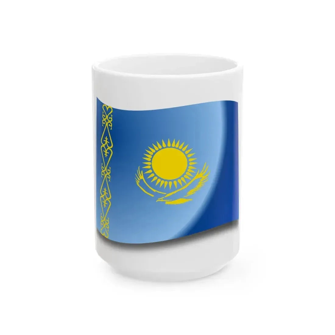 Oxygen apps Kazakhstan (Kazakhstan) White Coffee Mug 15oz - Go Mug Yourself