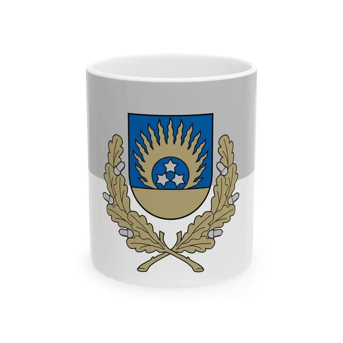 Ozolnieku novads flag (Latvia) White Coffee Mug 11oz - Go Mug Yourself