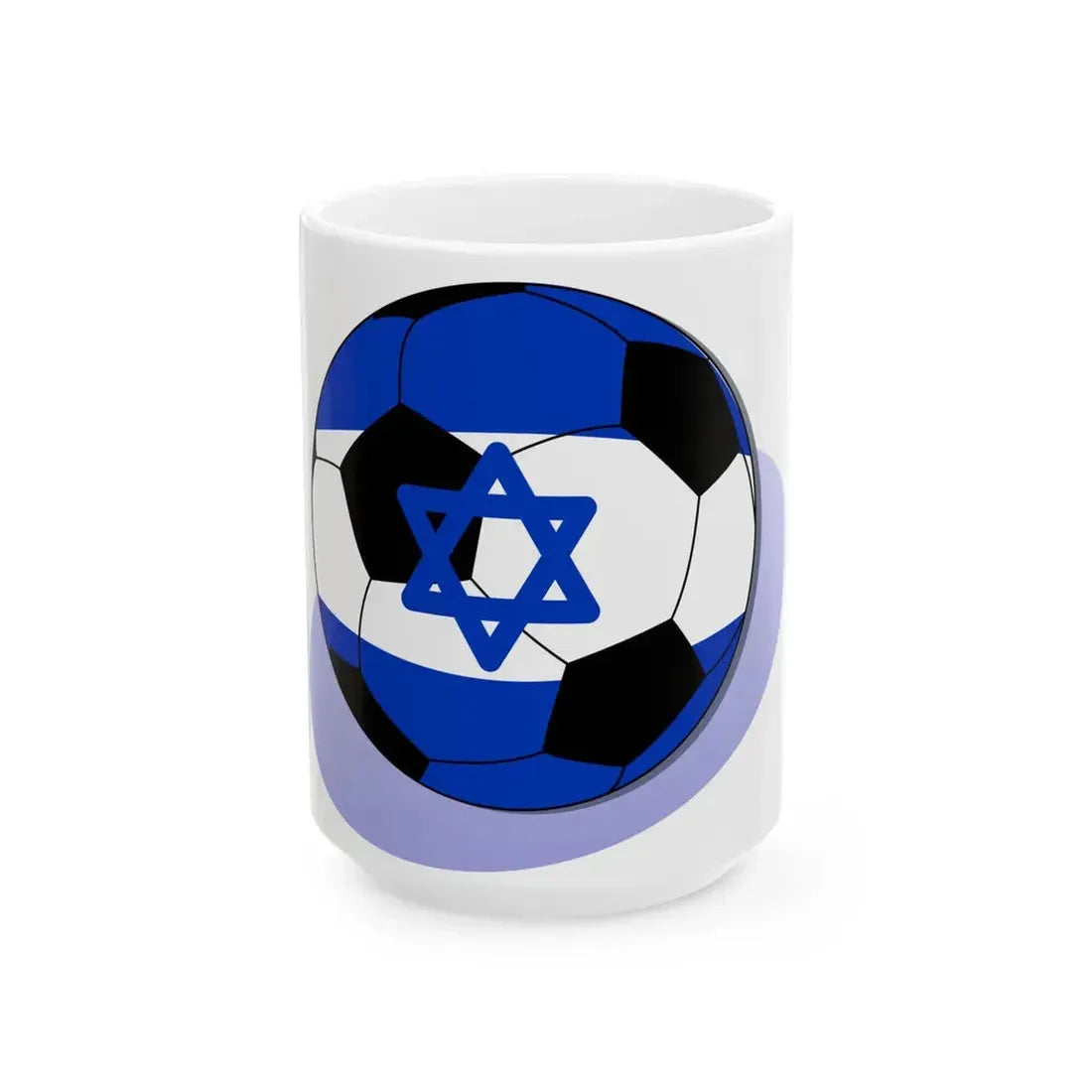 P Football Israel (Israel) White Coffee Mug 15oz - Go Mug Yourself