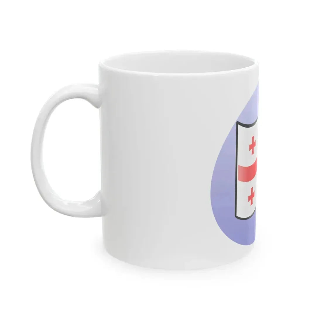 P Georgian flag (Georgia) White Coffee Mug - Go Mug Yourself