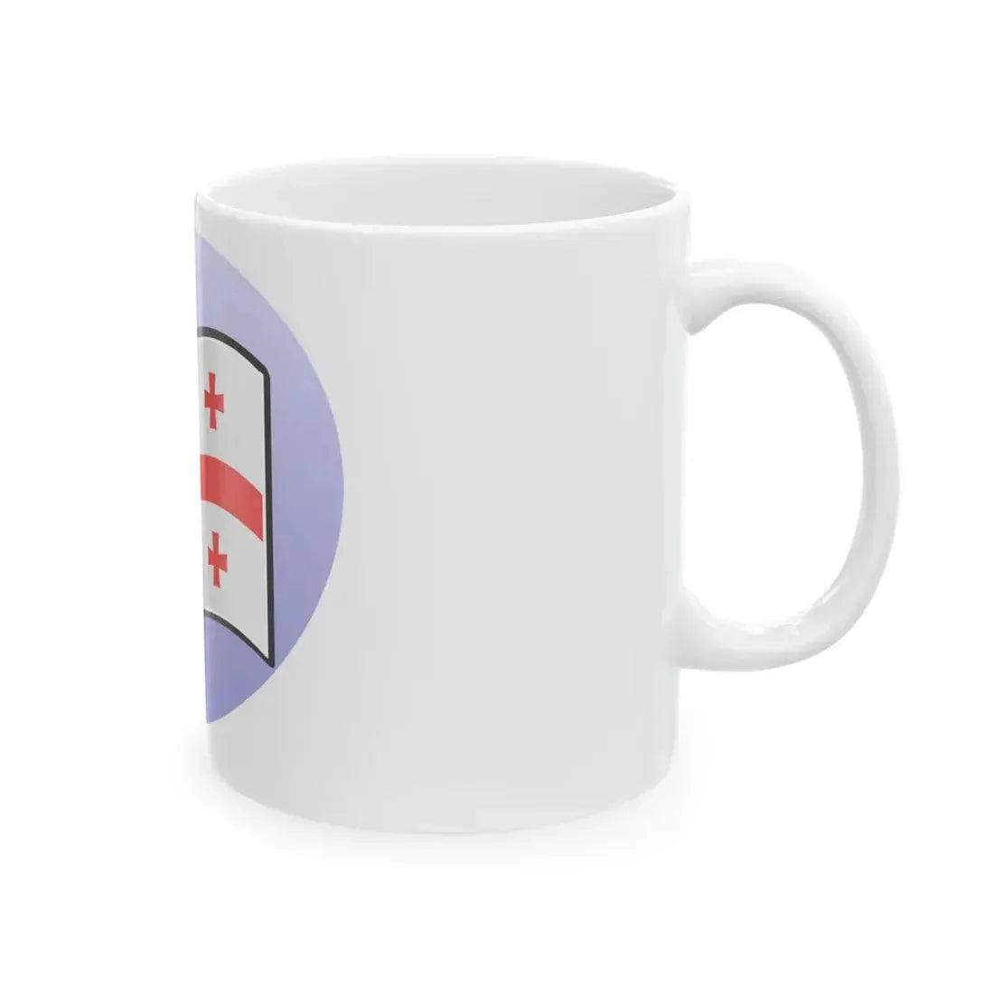 P Georgian flag (Georgia) White Coffee Mug - Go Mug Yourself