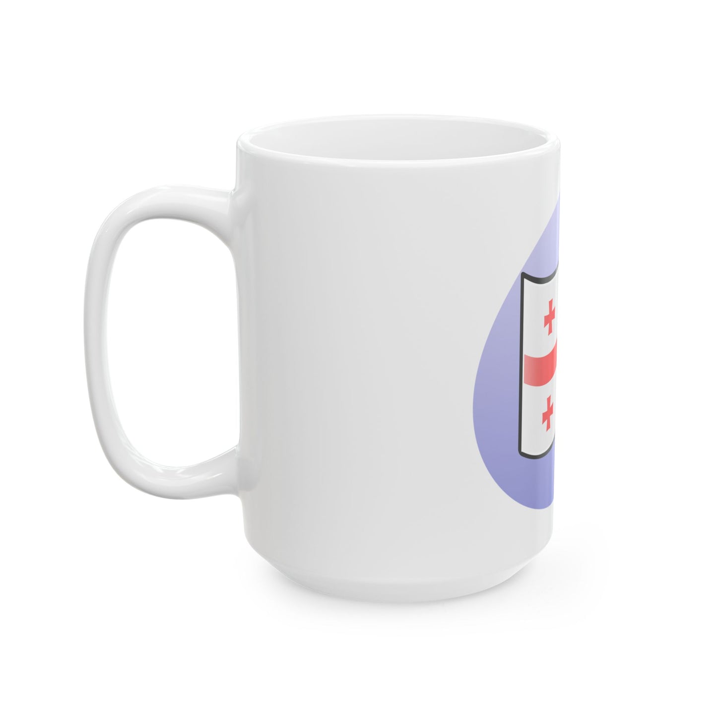 P Georgian flag (Georgia) White Coffee Mug-Go Mug Yourself