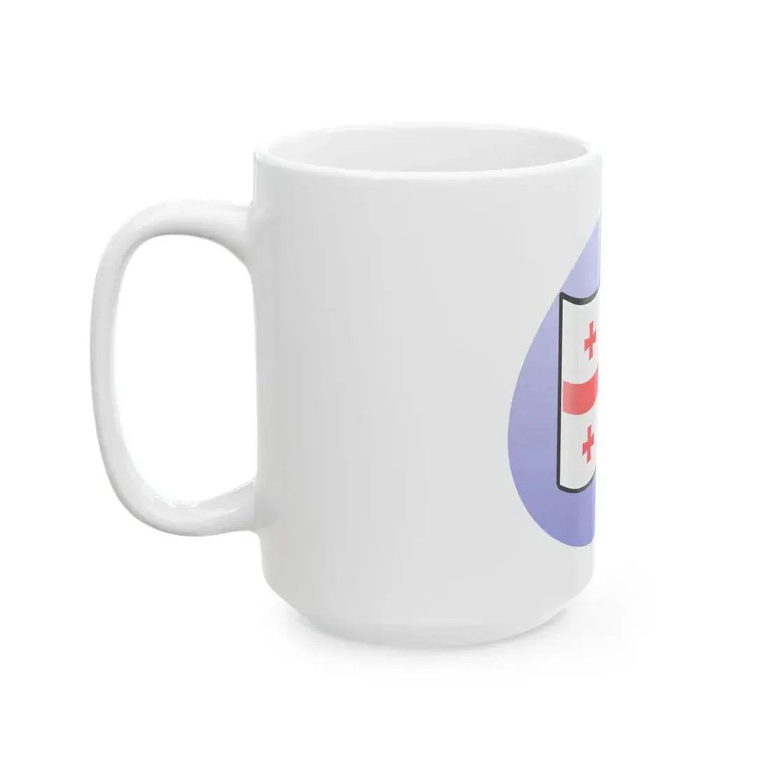 P Georgian flag (Georgia) White Coffee Mug - Go Mug Yourself
