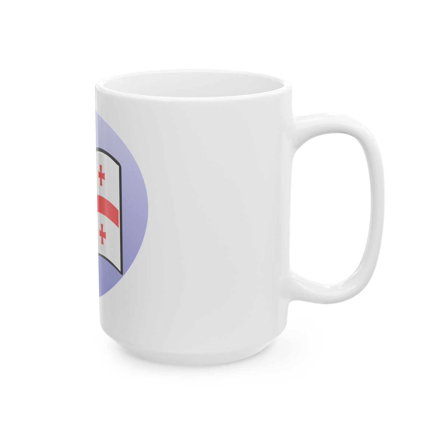 P Georgian flag (Georgia) White Coffee Mug-Go Mug Yourself