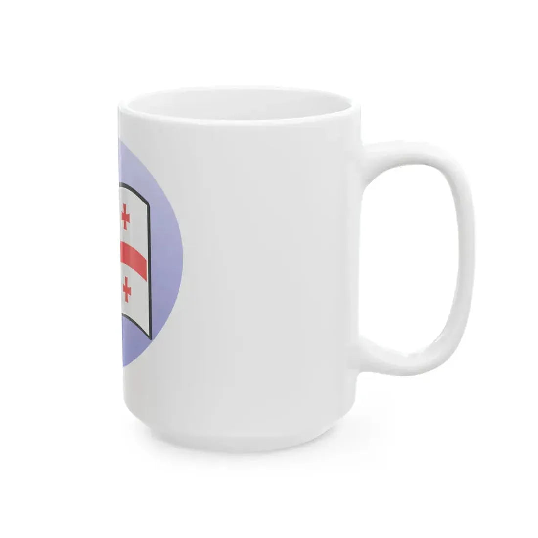 P Georgian flag (Georgia) White Coffee Mug - Go Mug Yourself