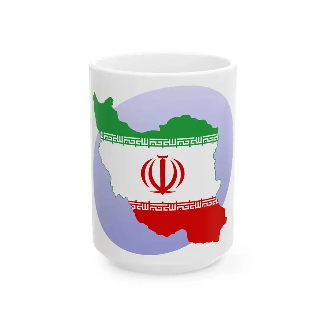 P icon Iran (Iran) White Coffee Mug 15oz - Go Mug Yourself