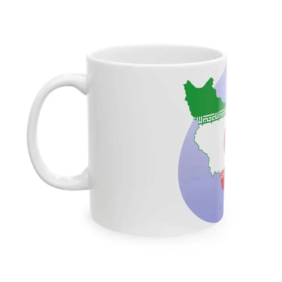 P icon Iran (Iran) White Coffee Mug - Go Mug Yourself