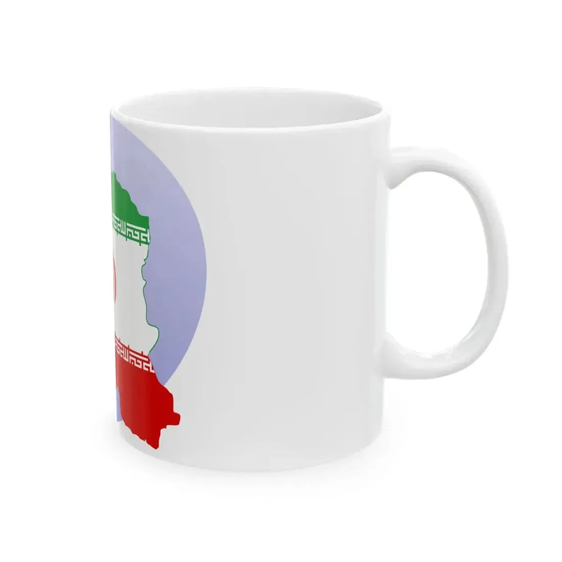 P icon Iran (Iran) White Coffee Mug - Go Mug Yourself