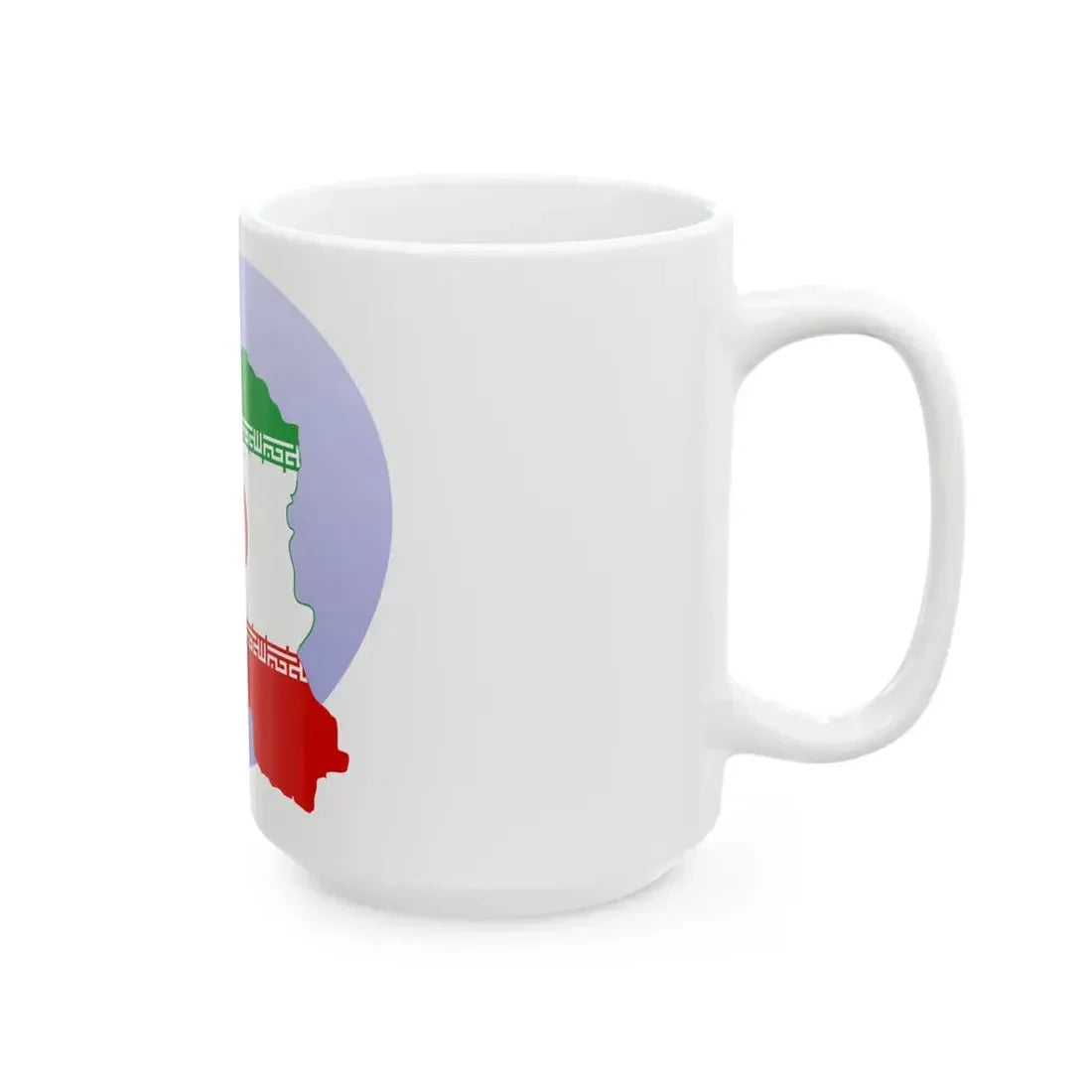 P icon Iran (Iran) White Coffee Mug - Go Mug Yourself
