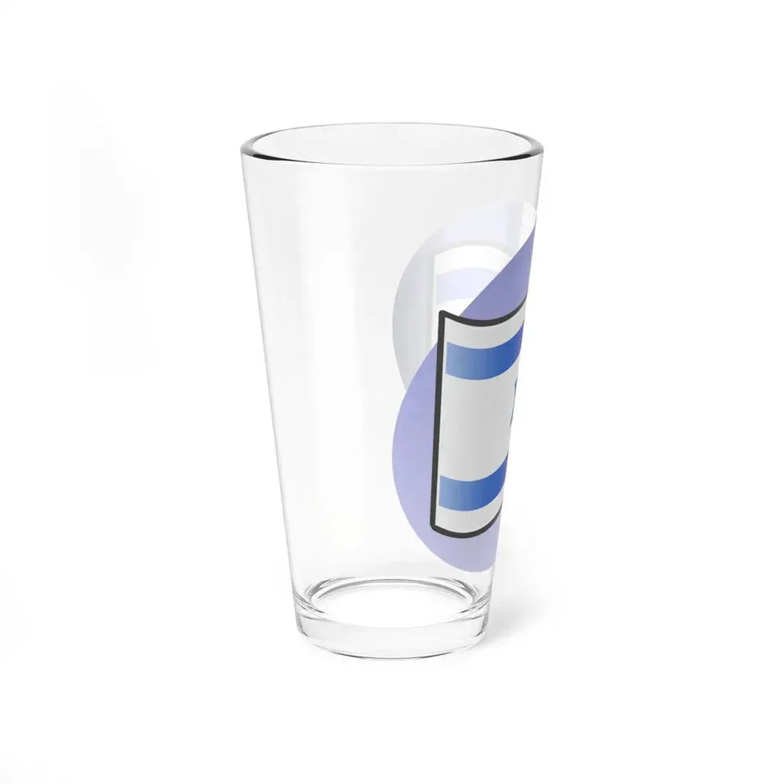 P Israel Flag (Israel) Pint Glass 16oz - Go Mug Yourself