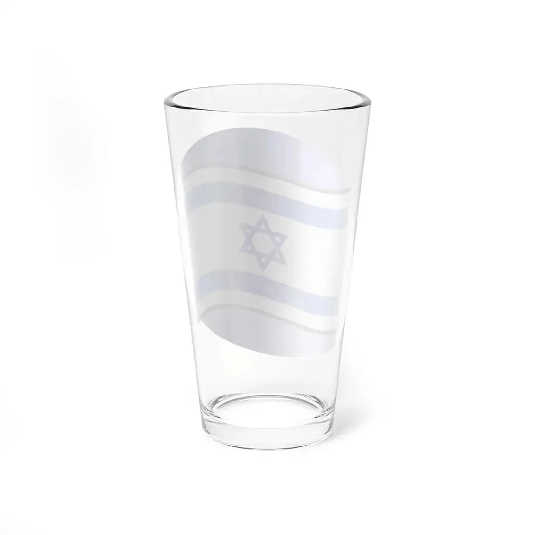 P Israel Flag (Israel) Pint Glass 16oz - Go Mug Yourself