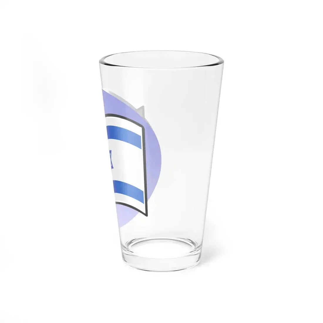 P Israel Flag (Israel) Pint Glass 16oz - Go Mug Yourself