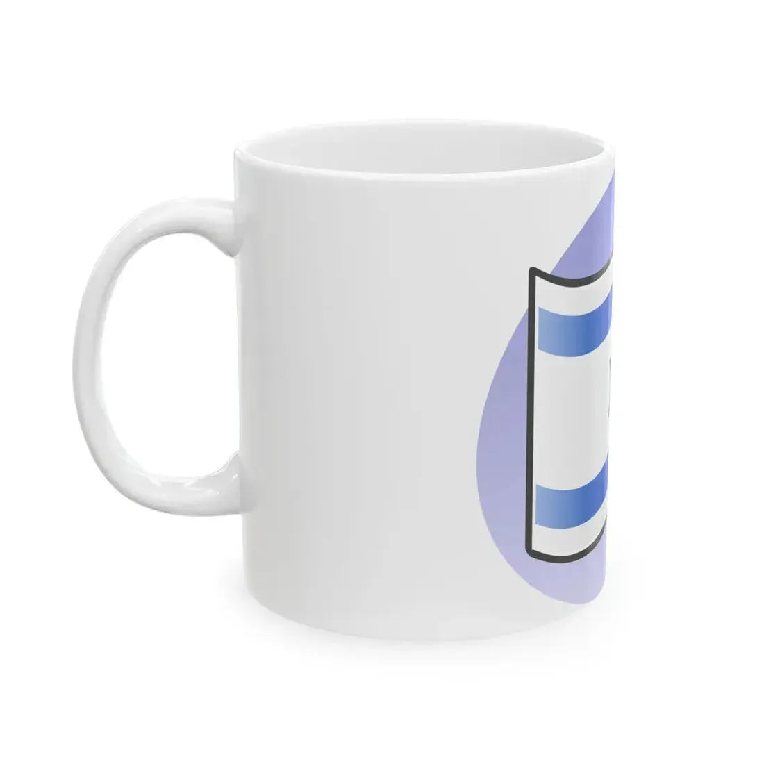 P Israel Flag (Israel) White Coffee Mug - Go Mug Yourself