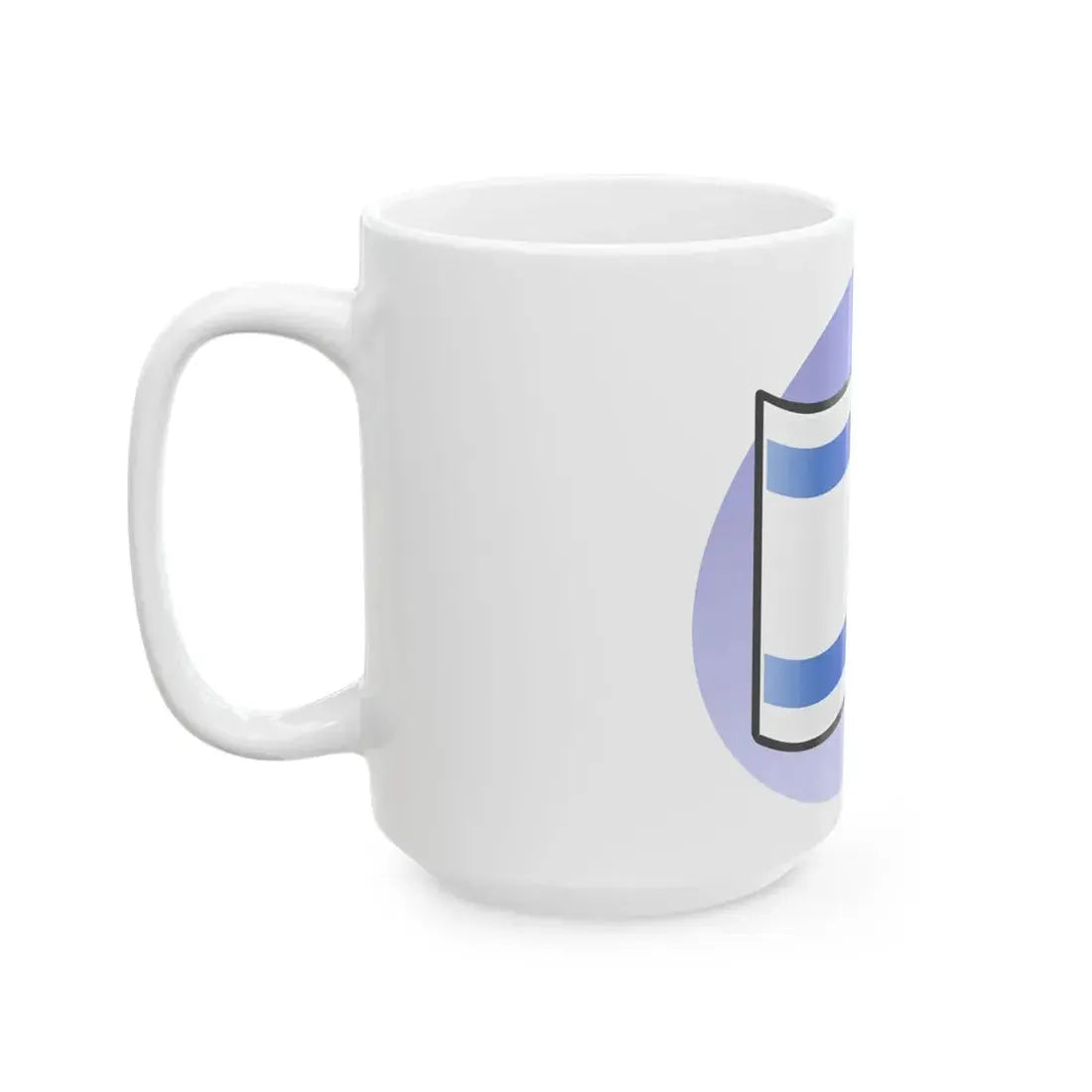 P Israel Flag (Israel) White Coffee Mug - Go Mug Yourself