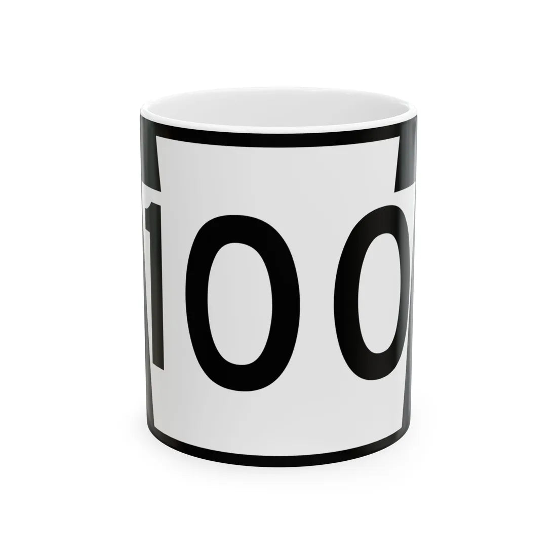 PA-100 (Pennsylvania) (Road Sign) White Coffee Mug 11oz - Go Mug Yourself