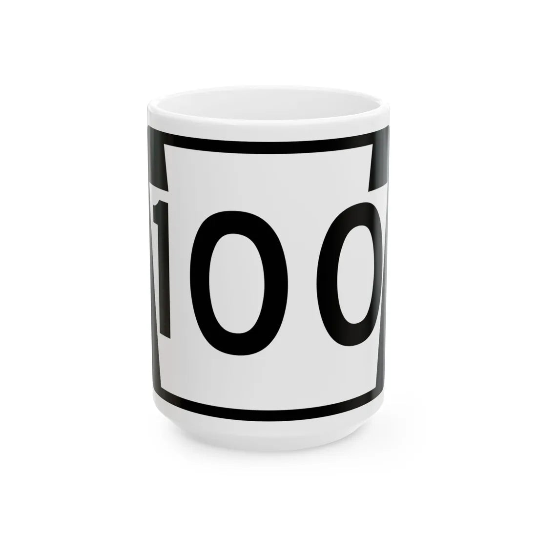 PA-100 (Pennsylvania) (Road Sign) White Coffee Mug 15oz - Go Mug Yourself