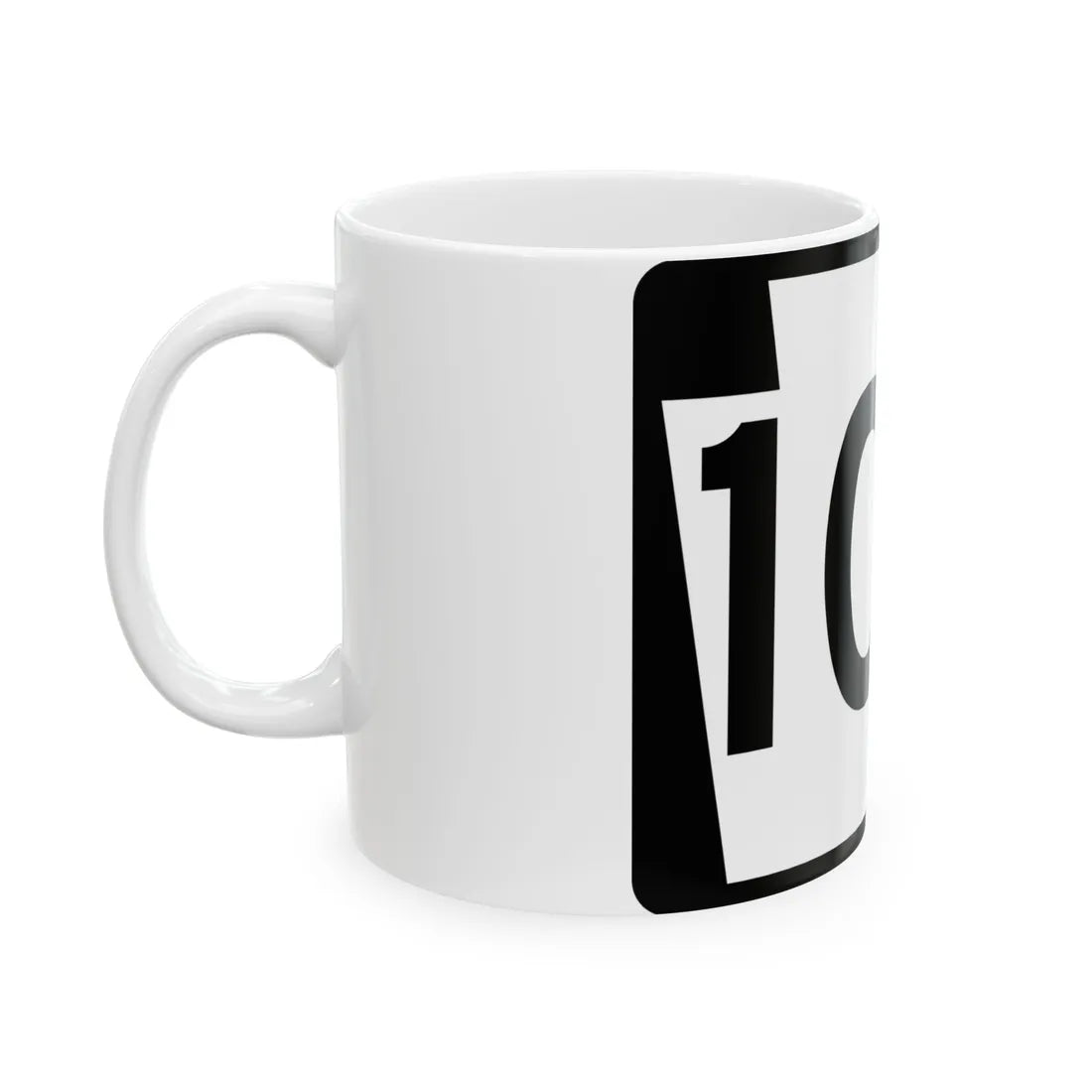 PA-100 (Pennsylvania) (Road Sign) White Coffee Mug - Go Mug Yourself