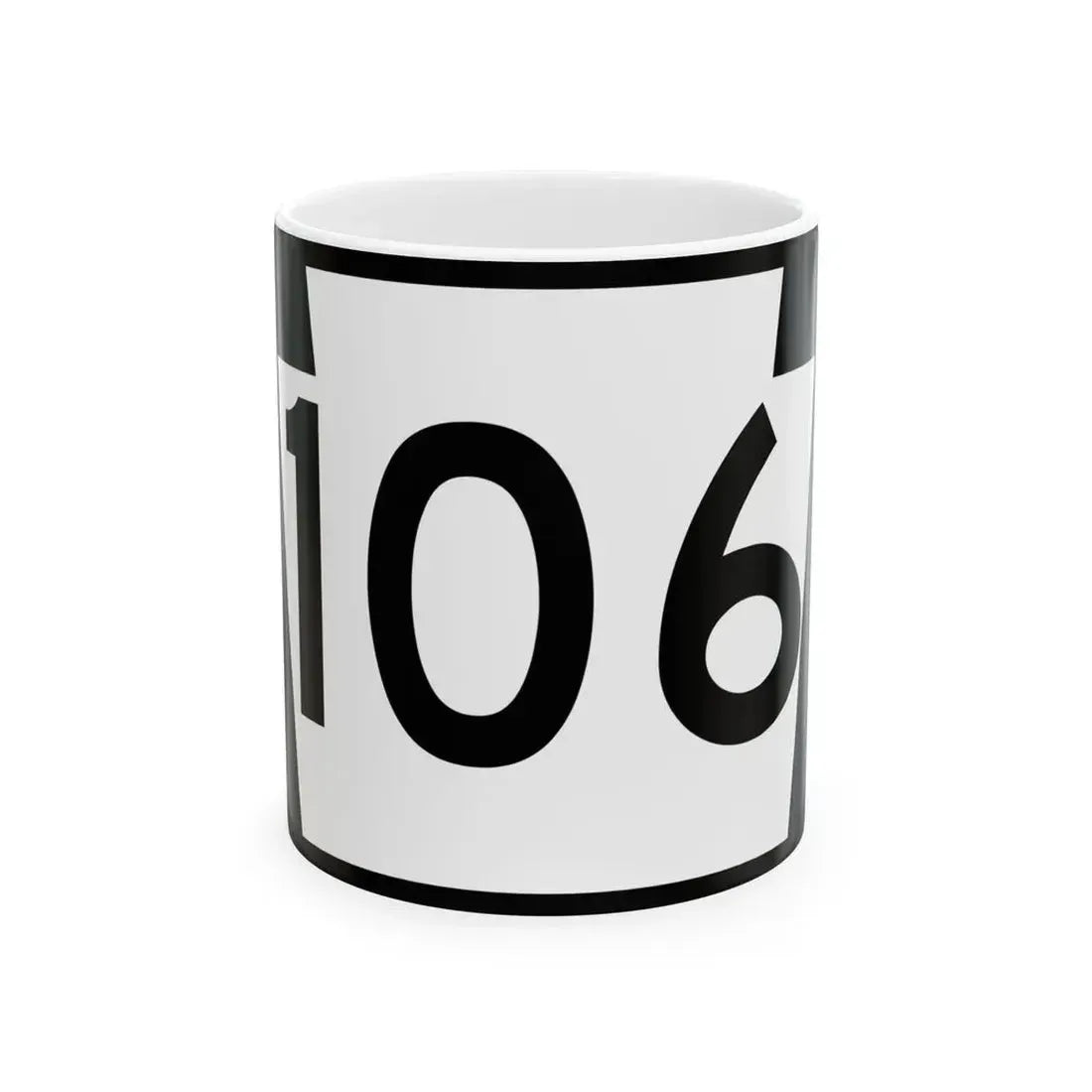 PA-106 (Pennsylvania) (Road Sign) White Coffee Mug 11oz - Go Mug Yourself