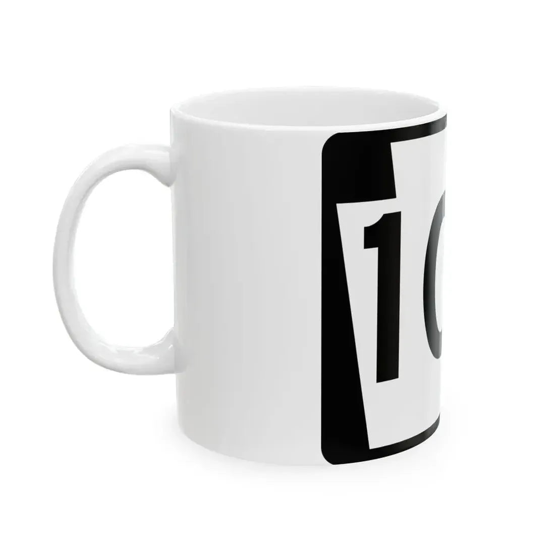 PA-107 (Pennsylvania) (Road Sign) White Coffee Mug - Go Mug Yourself