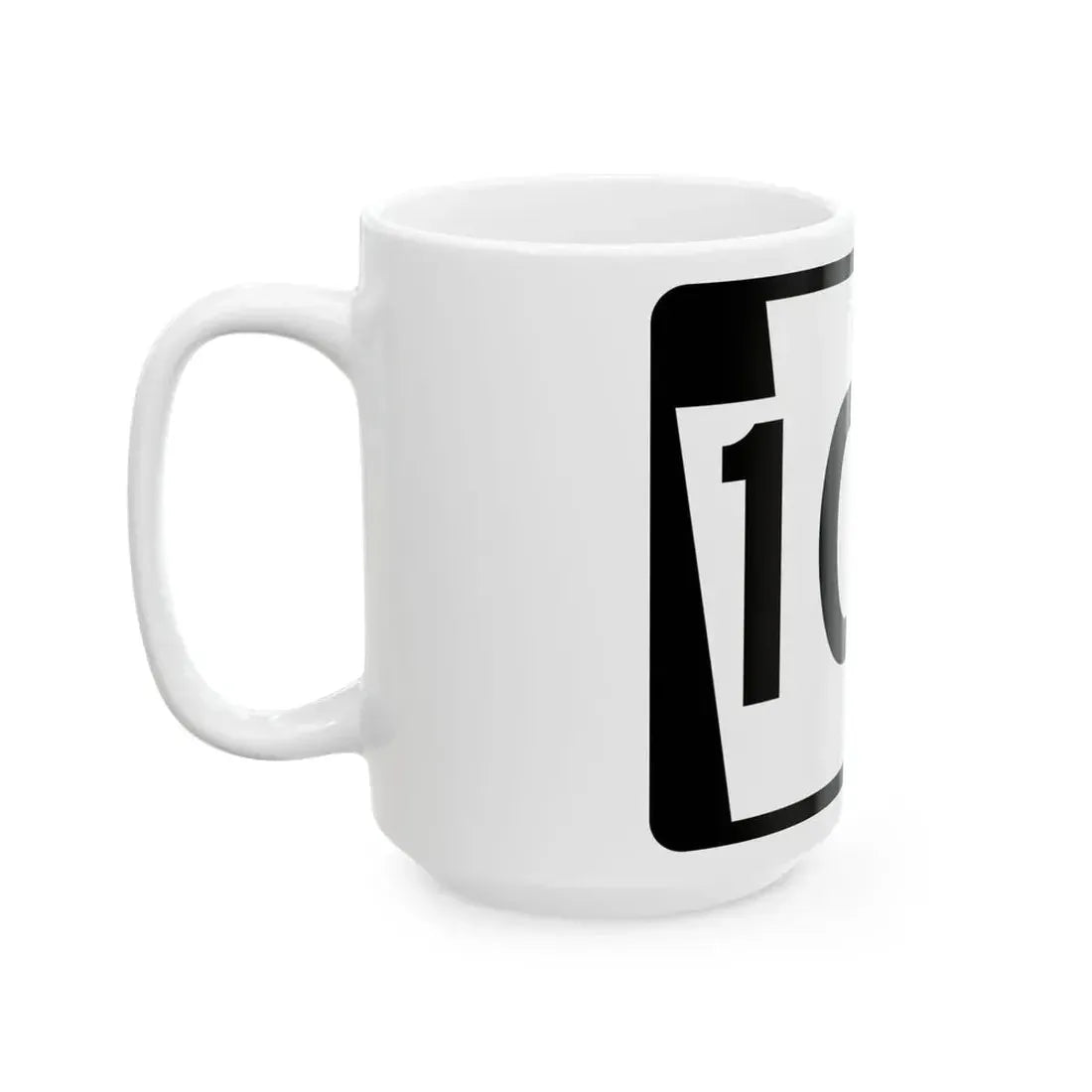 PA-107 (Pennsylvania) (Road Sign) White Coffee Mug - Go Mug Yourself