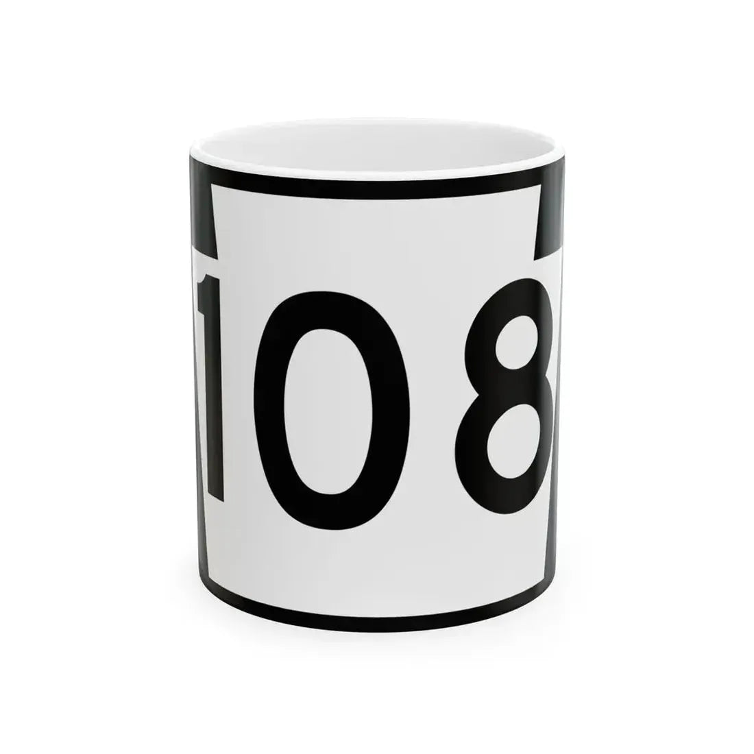 PA-108 (Pennsylvania) (Road Sign) White Coffee Mug 11oz - Go Mug Yourself