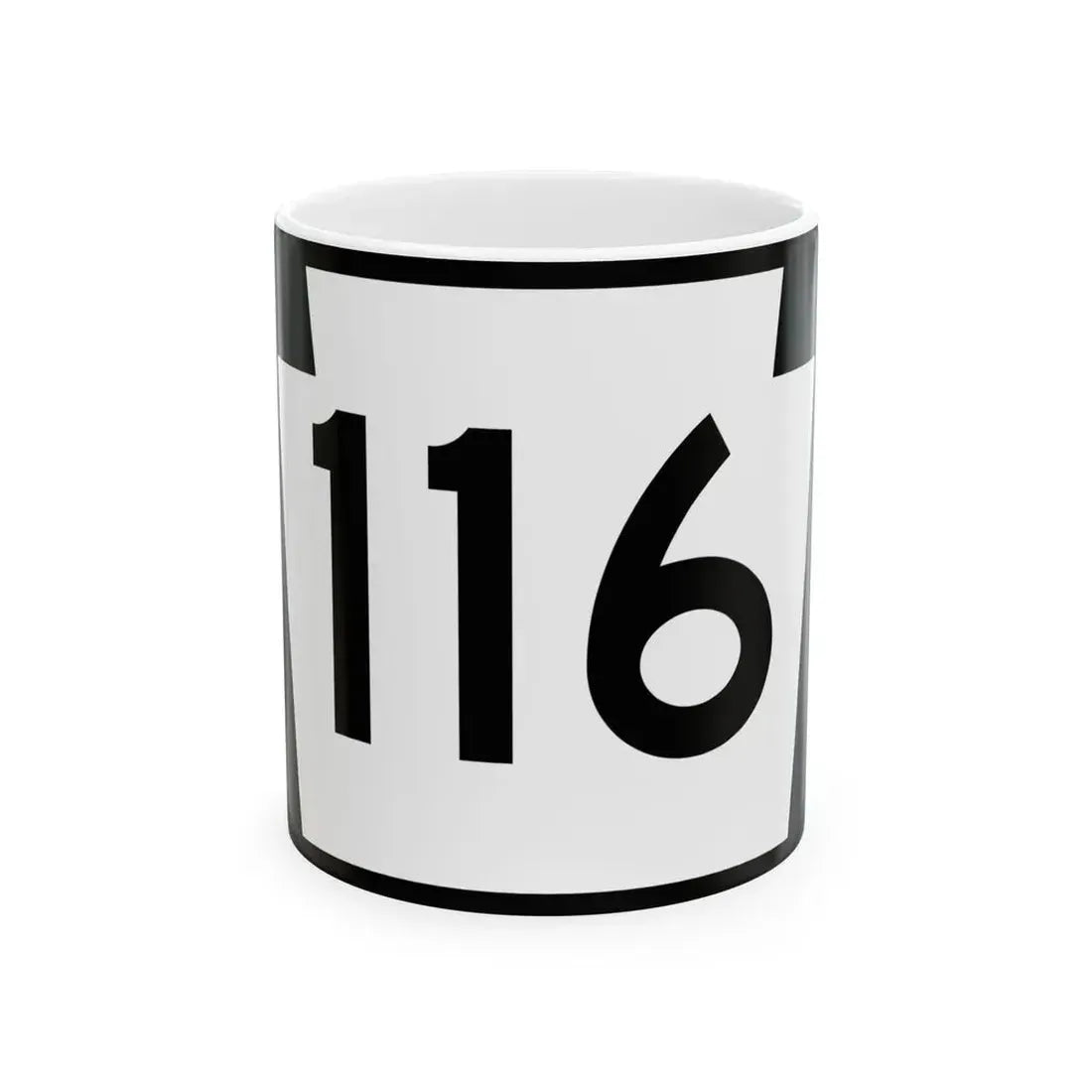 PA-116 (Pennsylvania) (Road Sign) White Coffee Mug 11oz - Go Mug Yourself