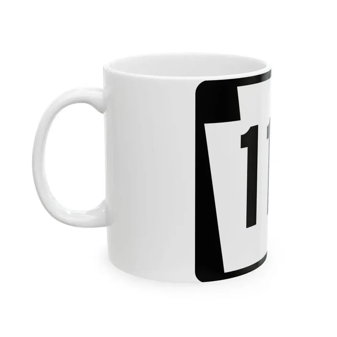 PA-117 (Pennsylvania) (Road Sign) White Coffee Mug - Go Mug Yourself