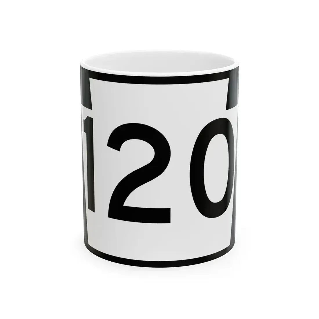 PA-120 (Pennsylvania) (Road Sign) White Coffee Mug 11oz - Go Mug Yourself