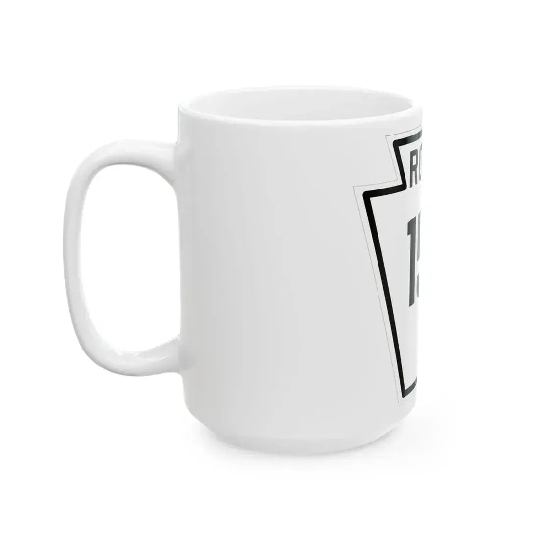 PA-154 1926 (Pennsylvania) (Road Sign) White Coffee Mug - Go Mug Yourself
