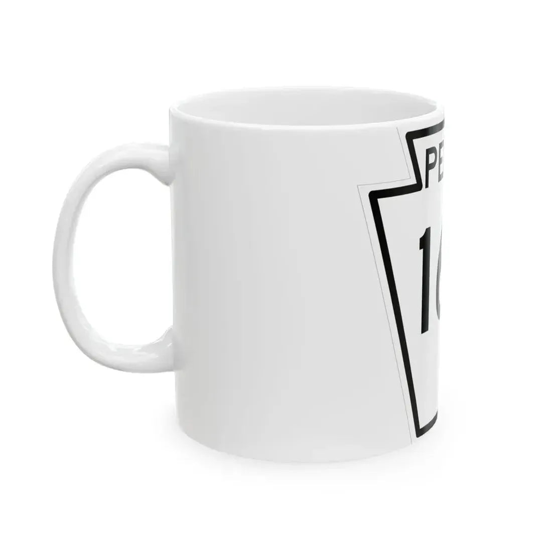 PA-160 1948 (Pennsylvania) (Road Sign) White Coffee Mug - Go Mug Yourself