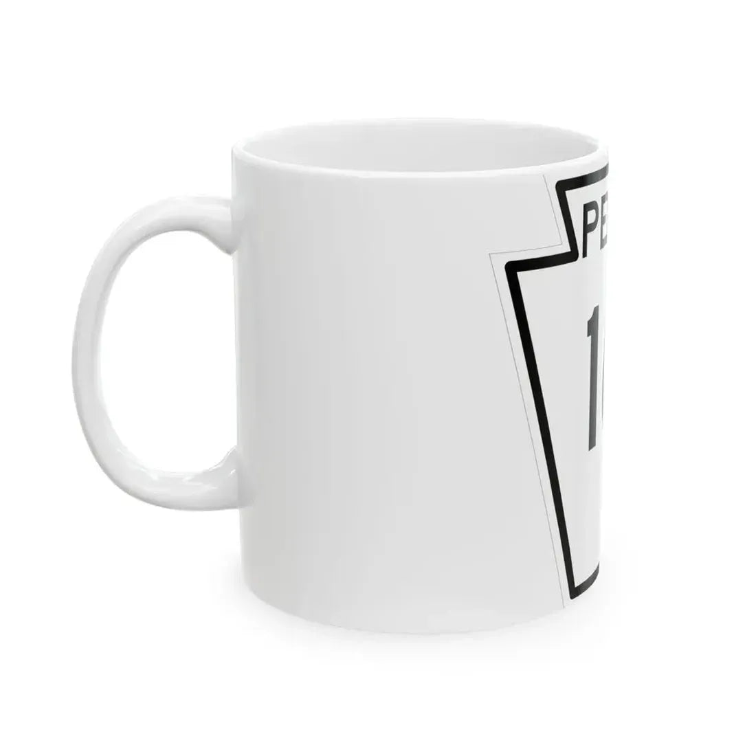 PA-161 1948 (Pennsylvania) (Road Sign) White Coffee Mug - Go Mug Yourself