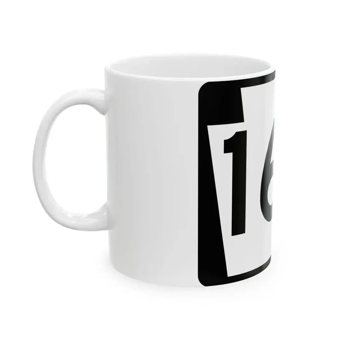 PA-163 (Pennsylvania) (Road Sign) White Coffee Mug - Go Mug Yourself