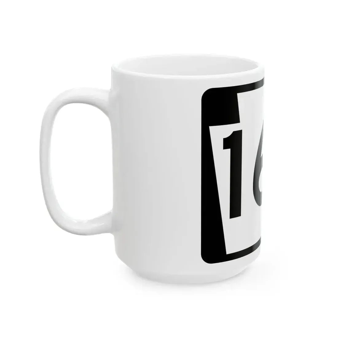PA-163 (Pennsylvania) (Road Sign) White Coffee Mug - Go Mug Yourself