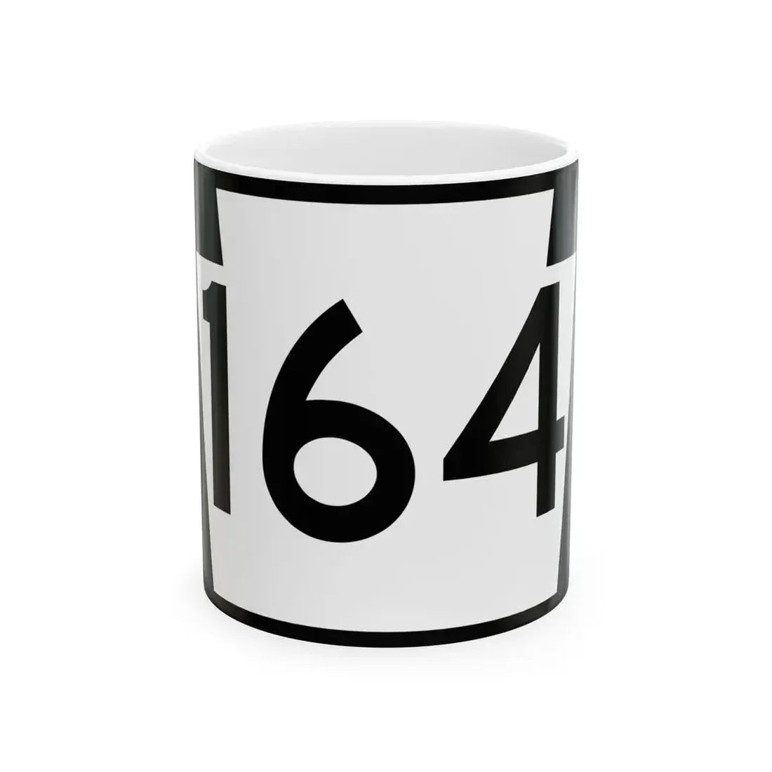 PA-164 (Pennsylvania) (Road Sign) White Coffee Mug 11oz - Go Mug Yourself