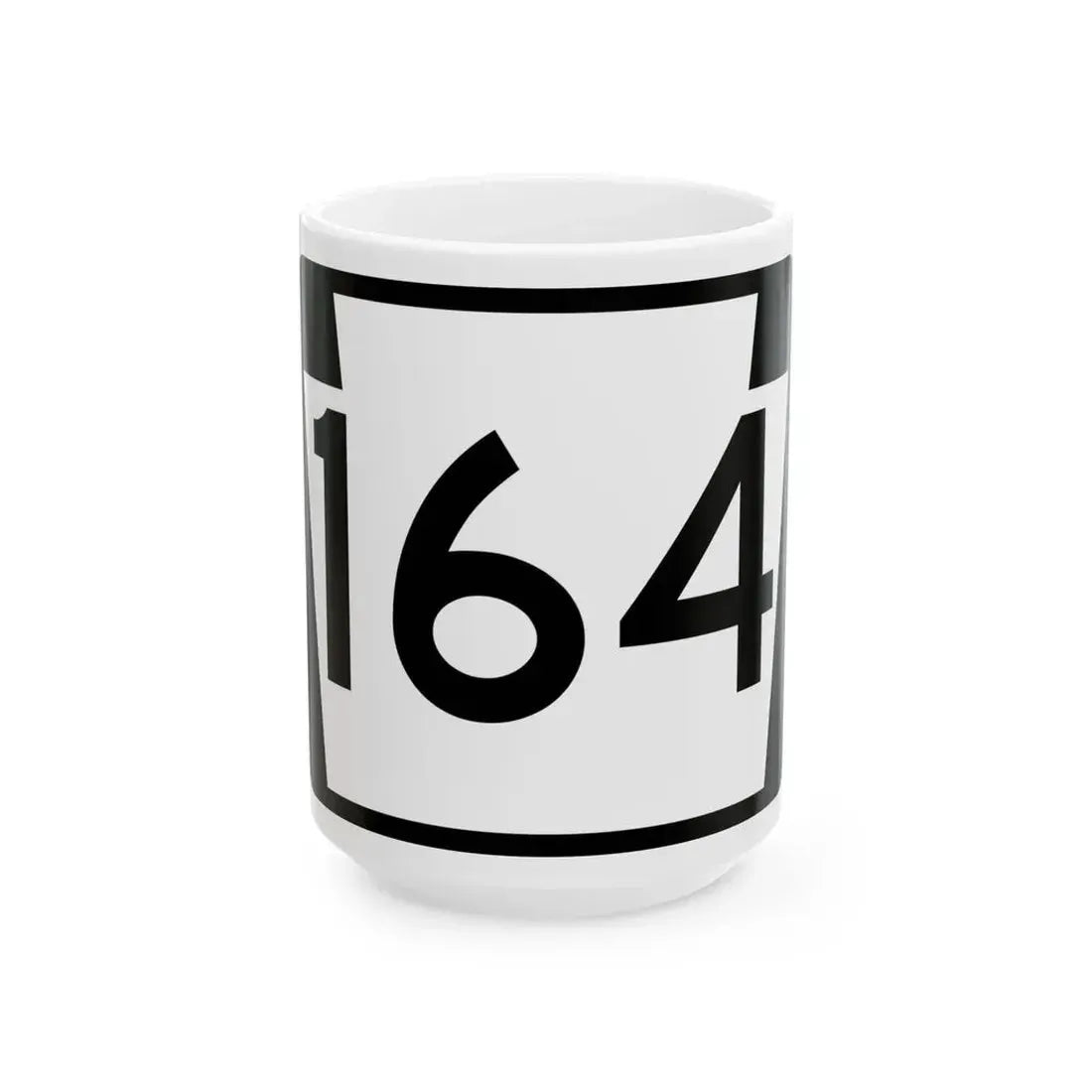 PA-164 (Pennsylvania) (Road Sign) White Coffee Mug 15oz - Go Mug Yourself