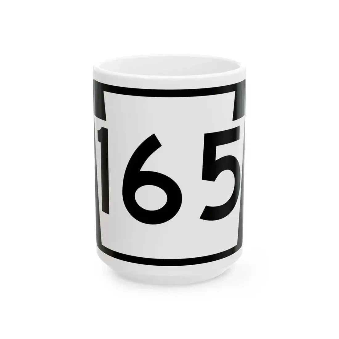 PA-165 (Pennsylvania) (Road Sign) White Coffee Mug 15oz - Go Mug Yourself