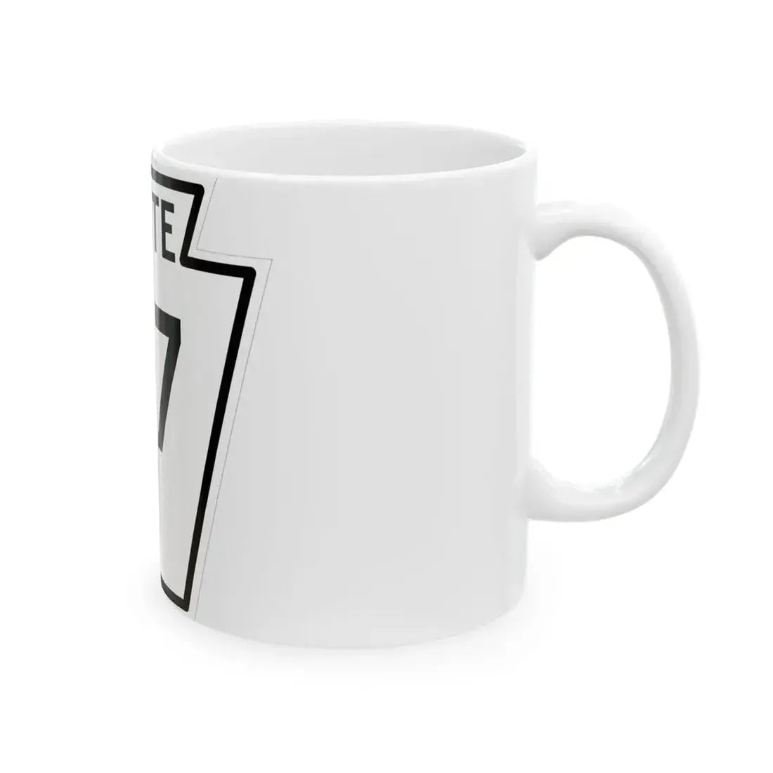 PA-167 1926 (Pennsylvania) (Road Sign) White Coffee Mug - Go Mug Yourself