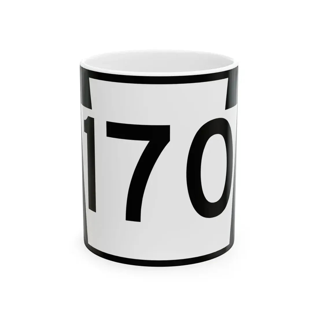 PA-170 (Pennsylvania) (Road Sign) White Coffee Mug 11oz - Go Mug Yourself